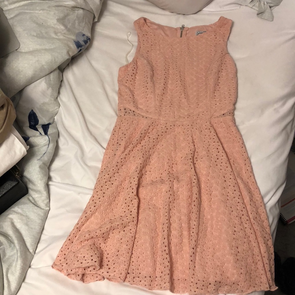 Peach colored dress from Macy’s